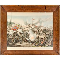 Fort Sanders Civil War Battle Lithograph