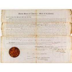 1866 Declaration of Sale of Swamp Land