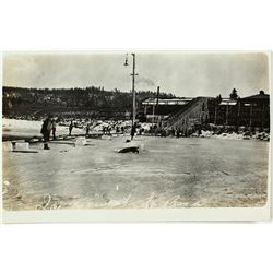 Real Photo Postcard of Boca Ice Harvest