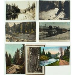 Lake Tahoe Railroad Postcards