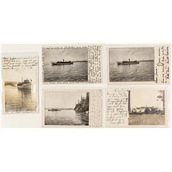Tahoe Steamer Postcards, Early Postmarks