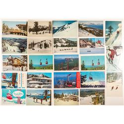 Tahoe Area Skiing Postcards