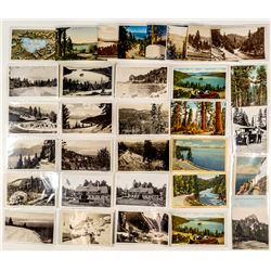 Tahoe Highways and Early Auto Trip Postcards