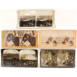Five Stereoviews Around Mt. Shasta