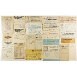 Placerville Billheads and Map