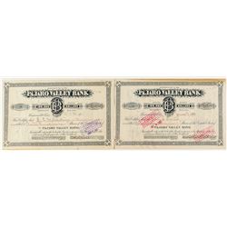 Pajaro Valley Bank Stock Certificates