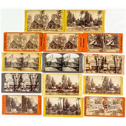 Thirteen Yosemite Valley Stereographs