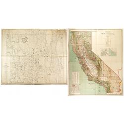 Two Large Califonia Maps