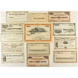 Unissued California Stocks (Water and Mining)