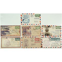 7 Hawaii Covers with "China Clipper" Stamps