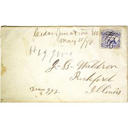 One Year Cedar Junction Post Office Cover