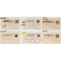 Six Dillon, Montana territorial Covers