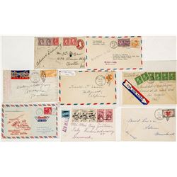 Air Mail, Registered, Postage Due Covers
