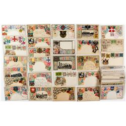 Stamps of the World on Postcards