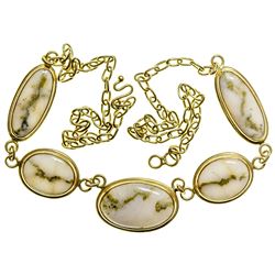 Gold in Quartz Necklace