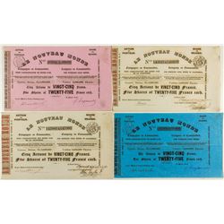 Le Nouveau Monde Mining Stock Certificates