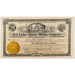Red Ledge Quartz Mining Co. Stock Certificate