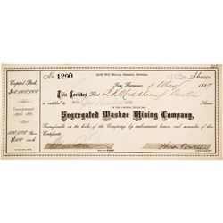 Segregated Washoe Mining Company Stock 2