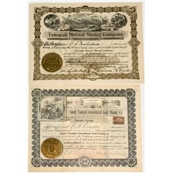 Two Rare, Low-number Tonopah Mining Stocks