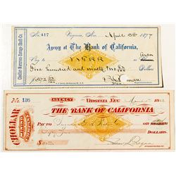 Chollar Mining Company Check Pair