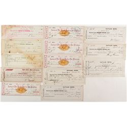 Comstock Mines Payroll Checks from Four Mines