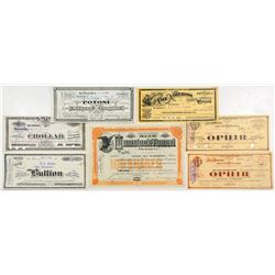Comstock "Gut" Stock Certificates Lot 2