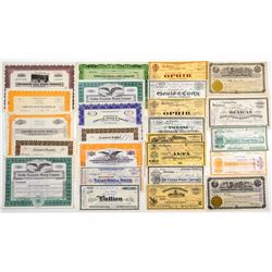 Post-1900 Comstock Mining Stocks w/ Rarieties