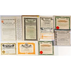 Nice U.S. Mining Stock Certificates