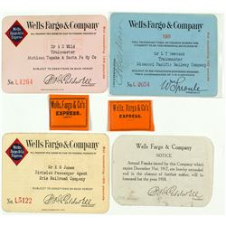 Three Wells Fargo Transport Cards
