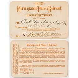 Maricopa & Phoenix Railroad Pass