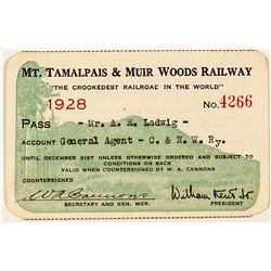Mt. Tamalpais & Muir Woods Railway Pass