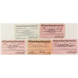 McCloud River Railroad Co. Passes (5)