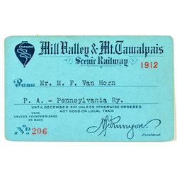 Mill Valley & Mt. Tamalpais Railway Pass