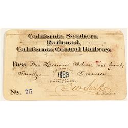 California Southern Railroad Pass