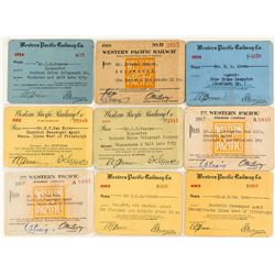 Western Pacific Railway Pass Collection (9)