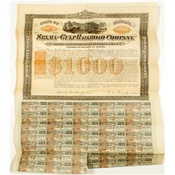 Selma and Gulf Railroad Company Bond