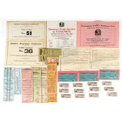 Yosemite Region Rail Ephemera
