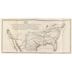 1848 map of Southern Railroad Route