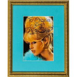 French Actress Brigitte Bardot Autograph