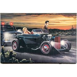 Print of a Painting of Marilyn and Elvis