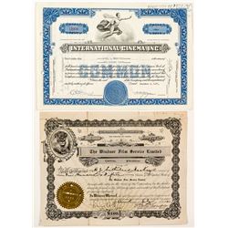 International Film Company Stock Certificates