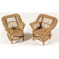 Miniature Handmade Wicker Chairs