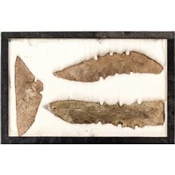 Large Native American spearheads: Lot 3