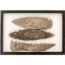 Large Native American spearheads: Lot 4