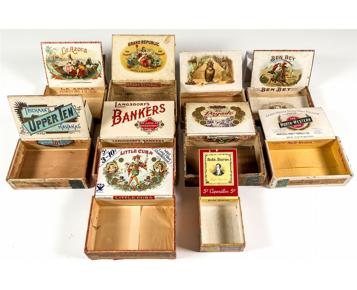 Assorted Cigar Box Collection