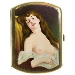 Bawdy Silver Brothel Cigarette Case