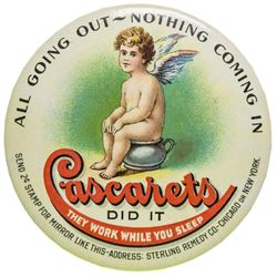 Cascarets Advertising Mirror