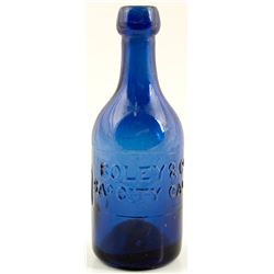 Boley & Co. Gold Rush Cobalt Soda Bottle 1