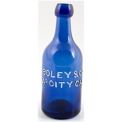 Boley & Co. Gold Rush Cobalt Soda Bottle 2