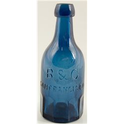 B & G Cobalt Soda Bottle 1